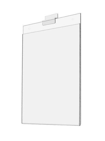 8.5"W x 11"H Slatwall Sign Holder